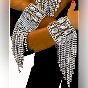 Elegant Silver Crystal Bracelet